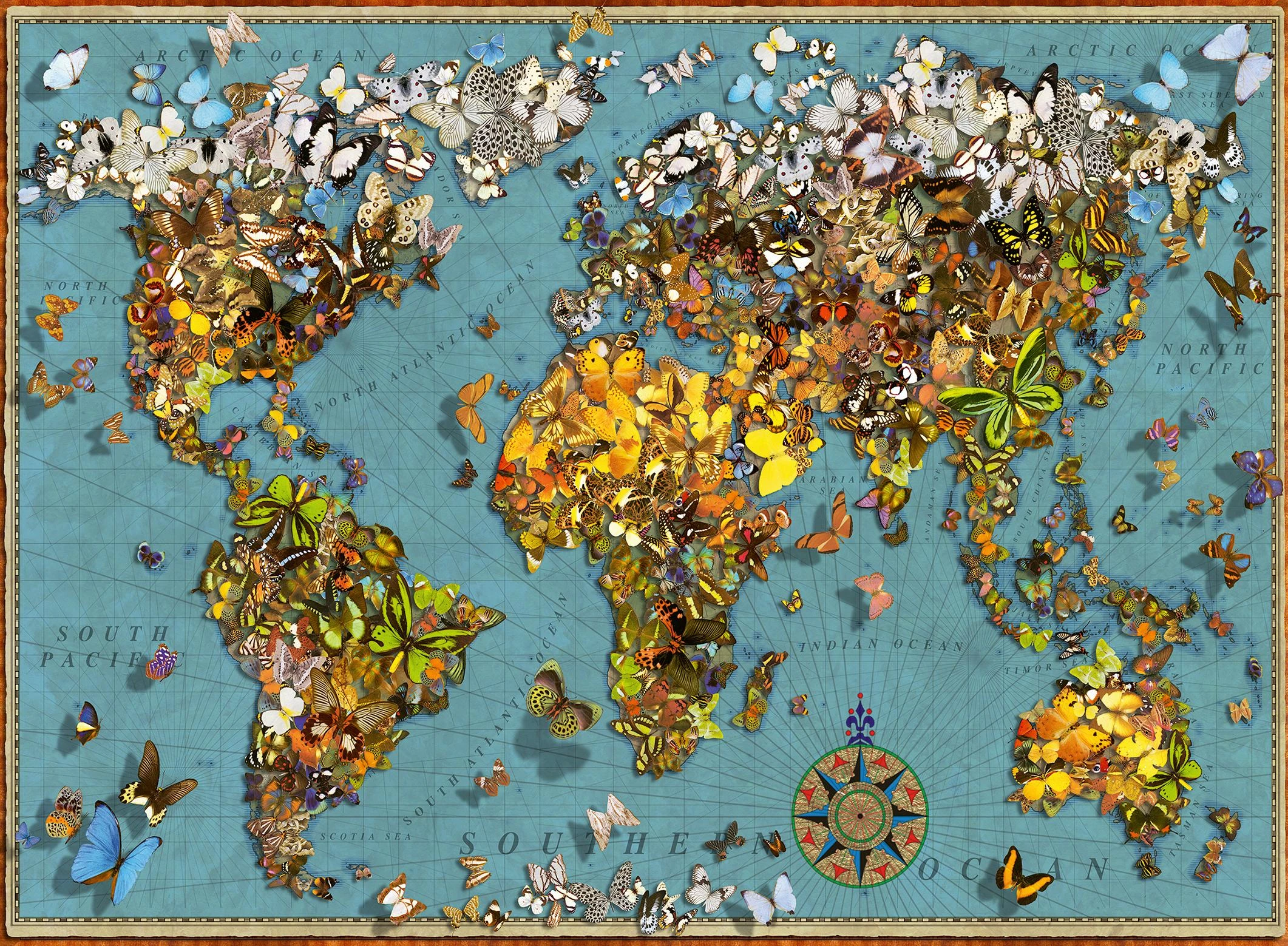 Ravensburger Dėlionė 500 vnt. - Drugelių pasaulis
