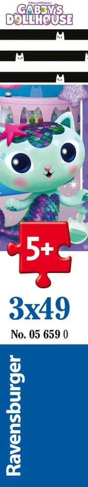 Ravensburger Gabby's Dollhouse Dėlionė 3x49 vnt.