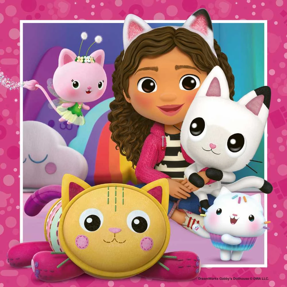 Ravensburger Gabby's Dollhouse Dėlionė 3x49 vnt.