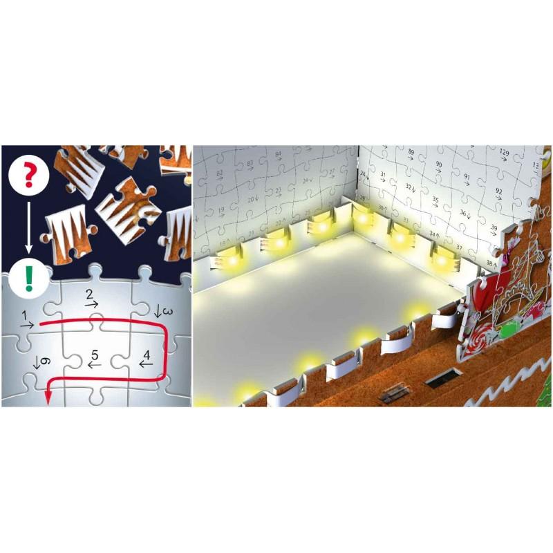 Ravensburger "3D" Dėlionė 215 vnt. - Imbierinių meduolių namelis
