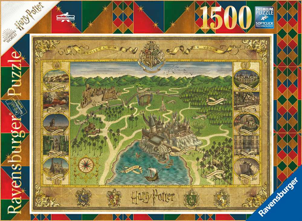 Ravensburger Dėlionė 1500 vnt. - Hogvartso žemėlapis