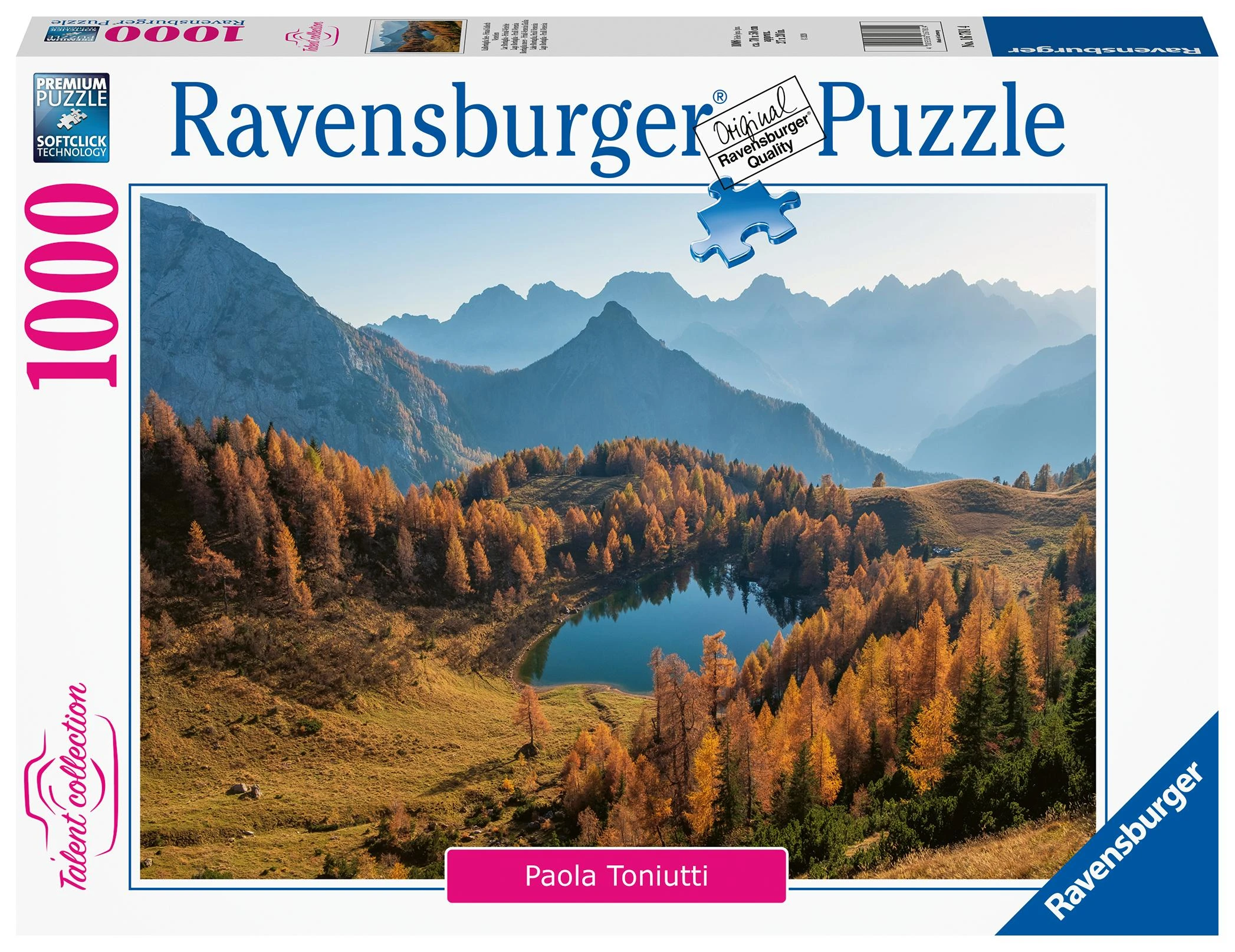 RAVENSBURGER dėlionė Bordaglia ežeras, 1000d., 16781