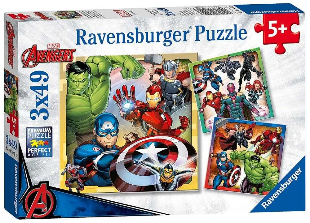 Ravensburger Dėlionė 3x49 vnt. - Marvel Avengers