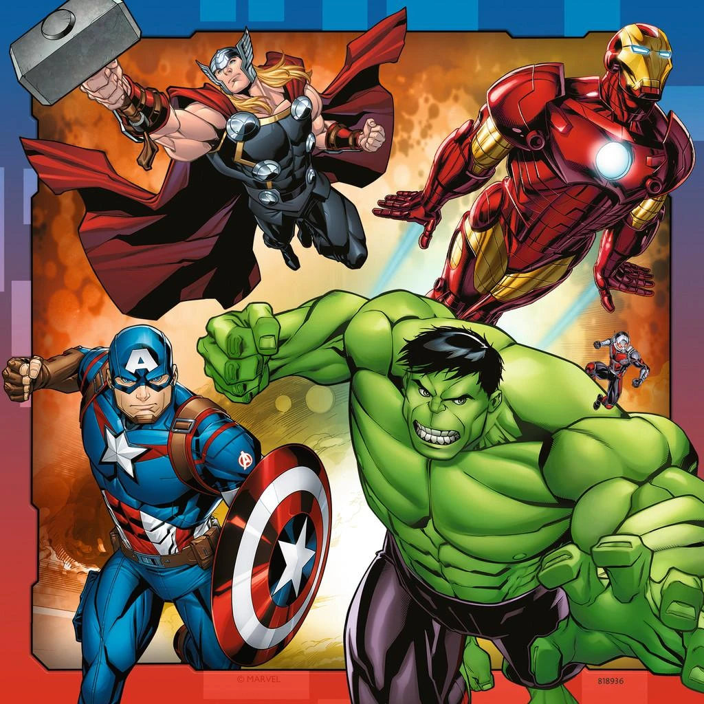 Ravensburger Dėlionė 3x49 vnt. - Marvel Avengers