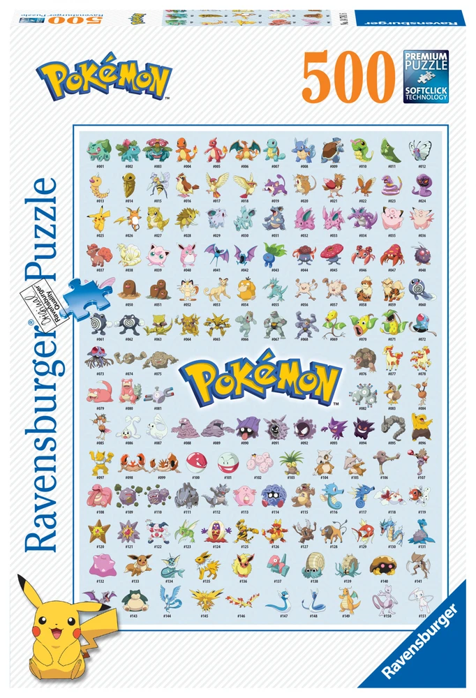Ravensburger dėlionė 500 vnt. - Pokemonai