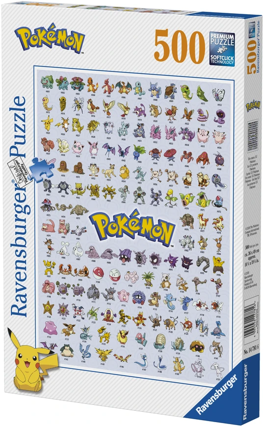 Ravensburger dėlionė 500 vnt. - Pokemonai