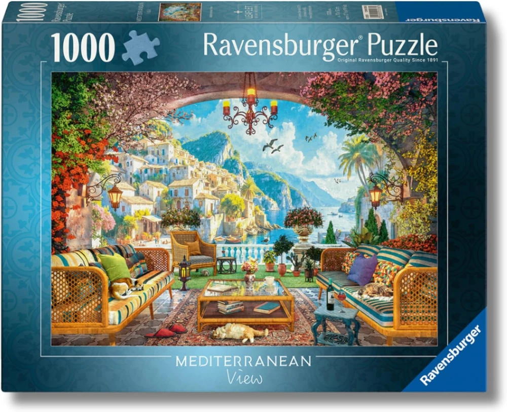 Ravensburger Dėlionė 1000 vnt. - Pasakiškas Viduržemio jūros vaizdas