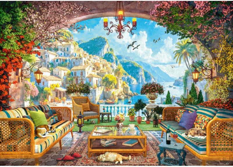 Ravensburger Dėlionė 1000 vnt. - Pasakiškas Viduržemio jūros vaizdas