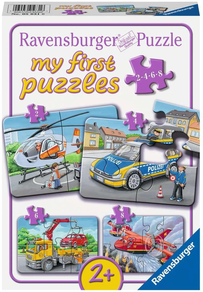 RAVENSBURGER mano pirmoji dėlionė Gelbėtojų transportas, 05631