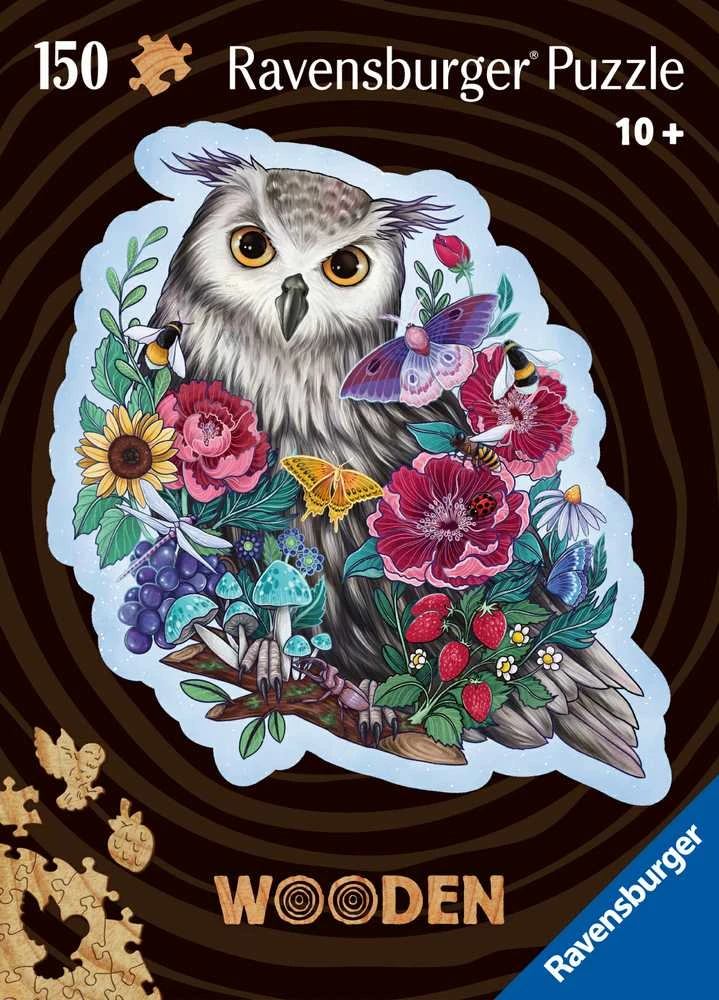 Ravensburger Medinė dėlionė 150 vnt. - Pelėda