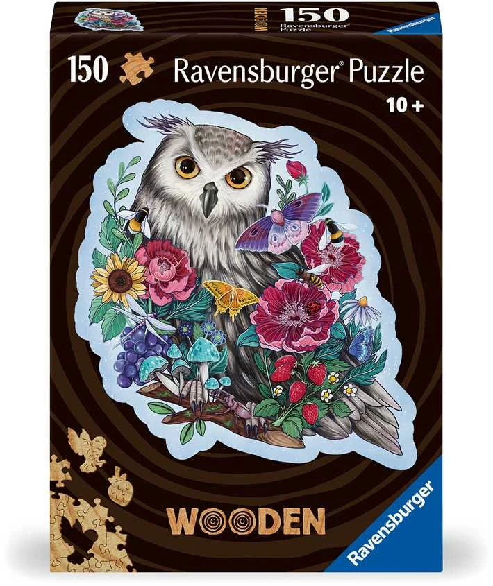 Ravensburger Medinė dėlionė 150 vnt. - Pelėda