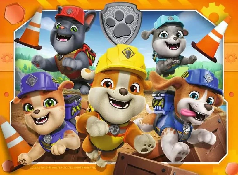 RAVENSBURGER vaikiška dėlionė Rubble & Crew, 12/16/20/24 det., 12004188