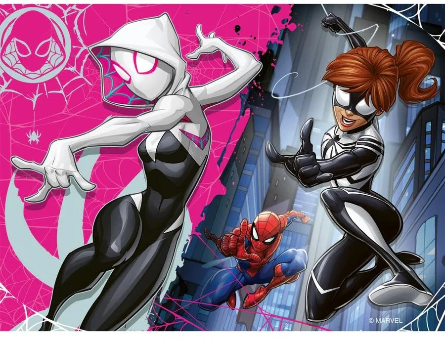 RAVENSBURGER vaikiška dėlionė Spider-Man, 12/16/20/24 det., 12004201