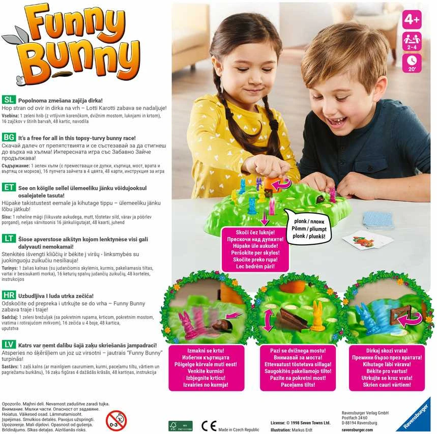 RAVENSBURGER žaidimas Funny Bunny, 22373