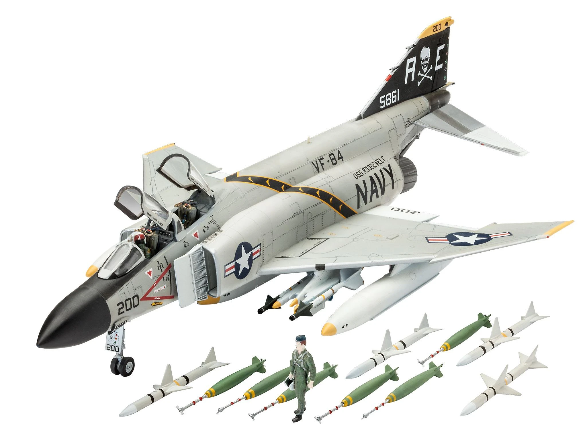 REVELL modelis F-4J Phantom II 1:72, 3941