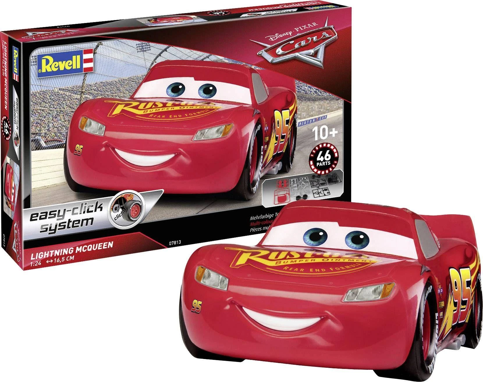 REVELL Rinkinys Cars 3 McQueen su šviesomis, 07813