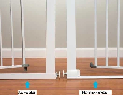 SAFETY 1ST saugos varteliai FLAT STEP, balti, 73 cm, metaliniai, 2443431000