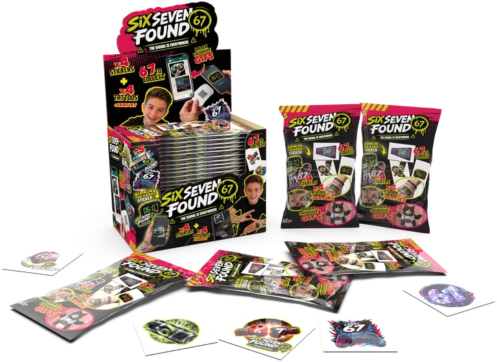 Six_Seven CHILDREN'S TATTOO AND STICKER SET SIX SEVEN