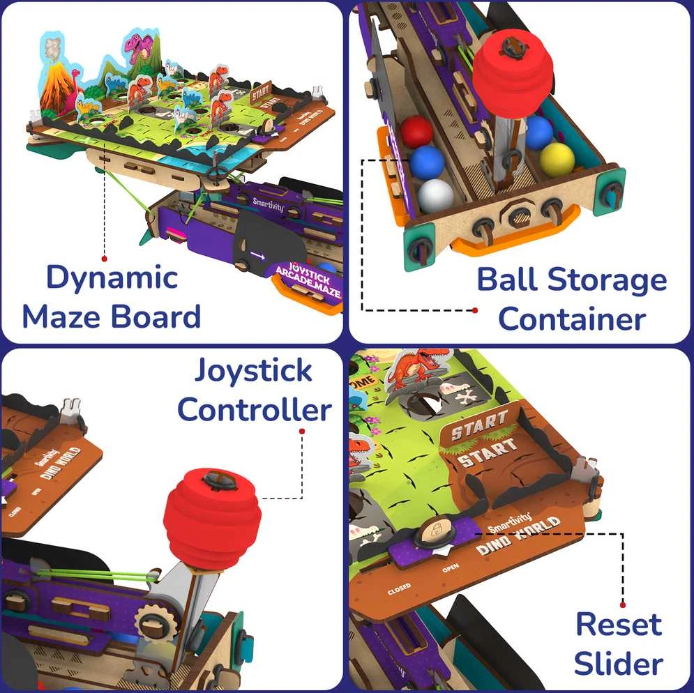 SMARTIVITY konstruktorius - žaidimas Joystick Arcade Maze, SMRT1241