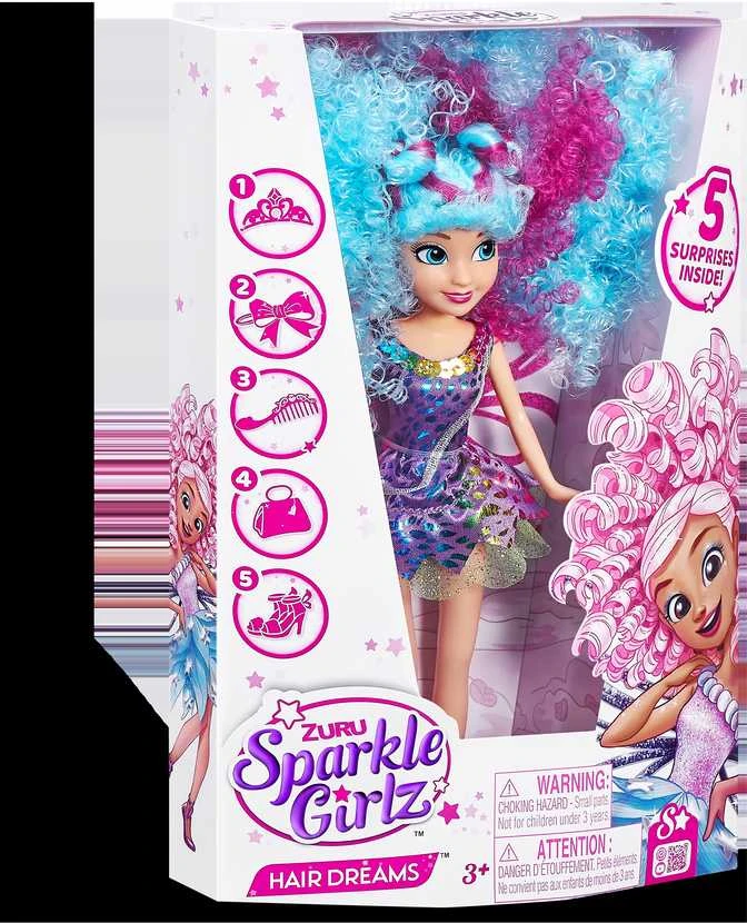 SPARKLE GIRLZ 27cm lėlė Hair Dreams, asort., 100313