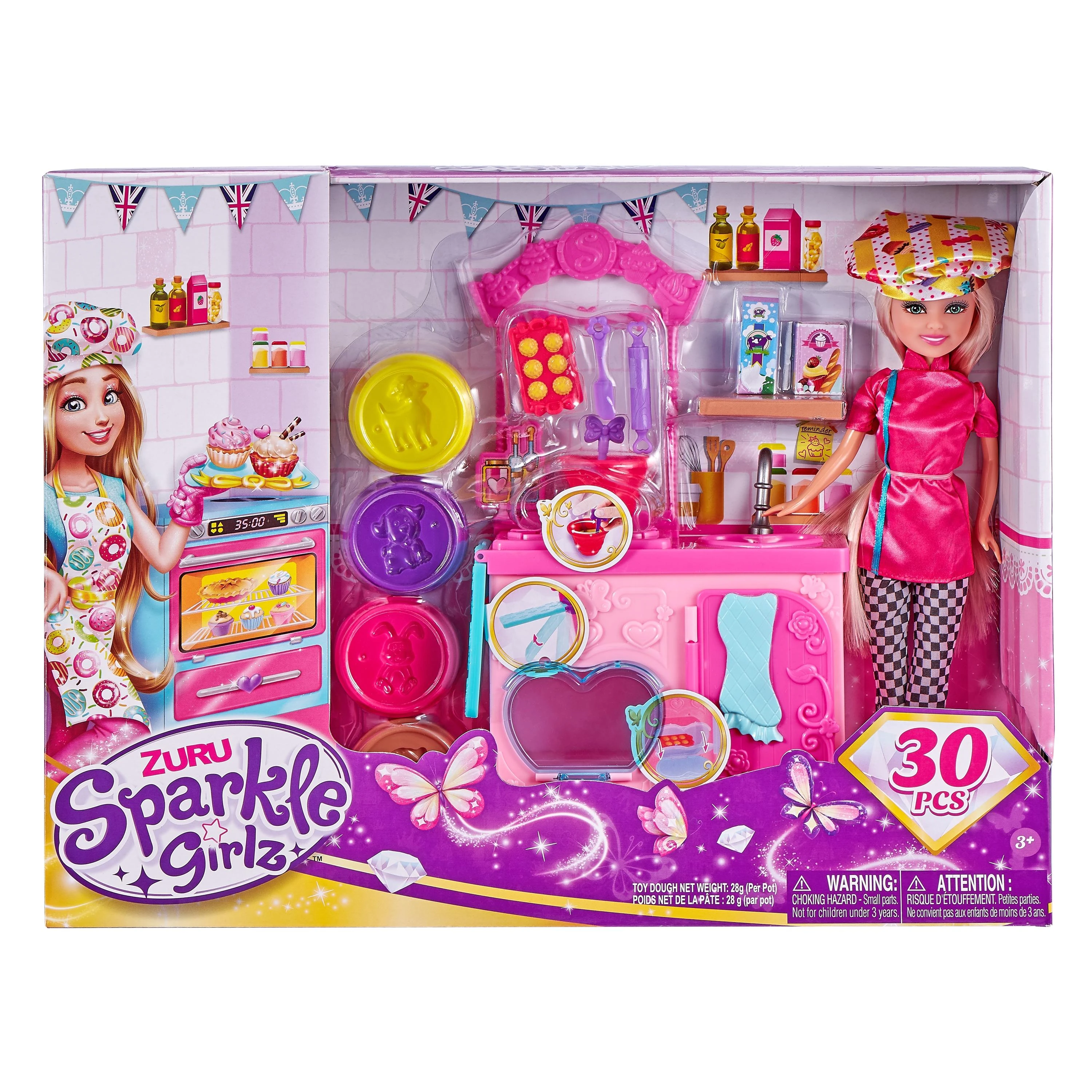 SPARKLE GIRLZ 27cm lėlė su kepimo rinkiniu, 100183