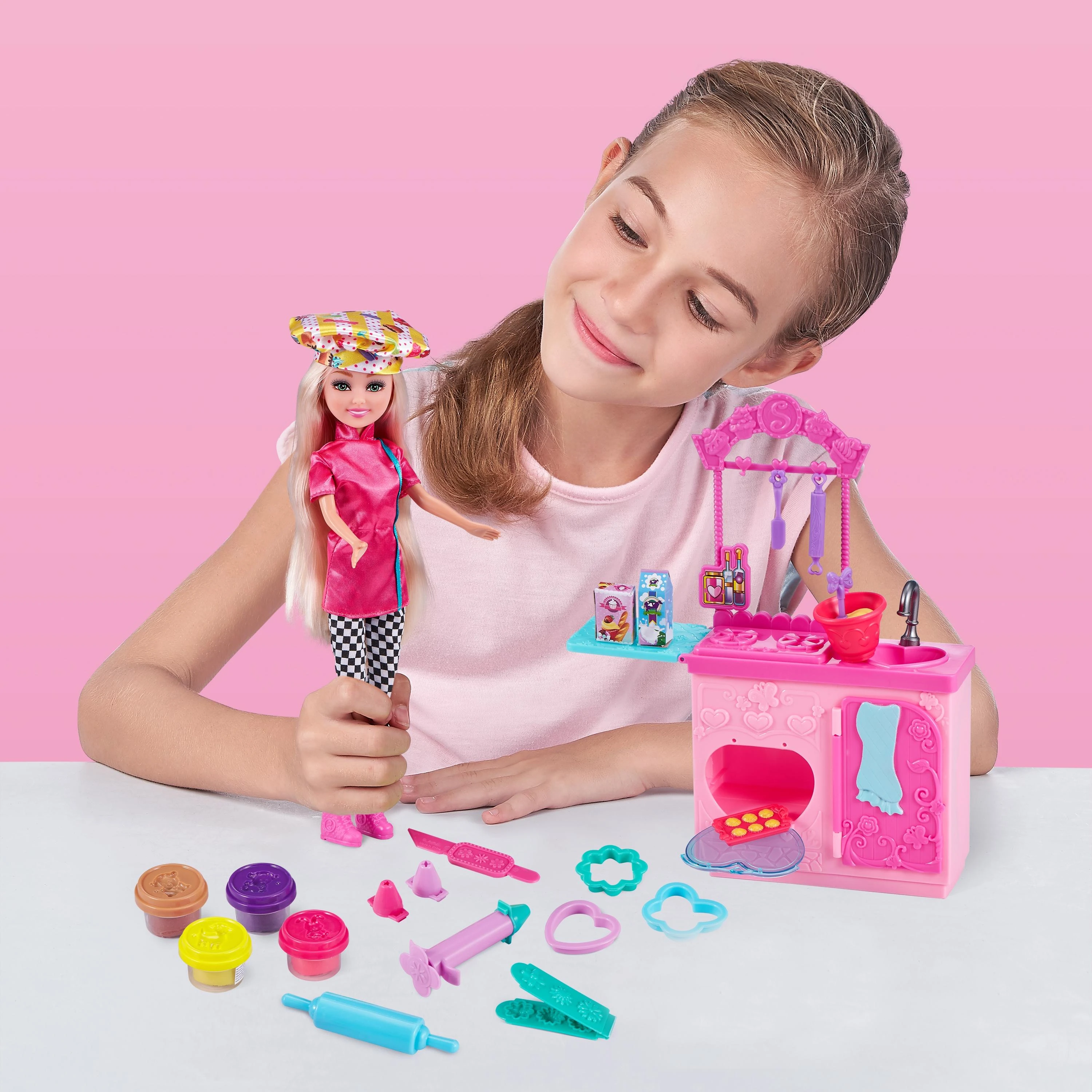 SPARKLE GIRLZ 27cm lėlė su kepimo rinkiniu, 100183