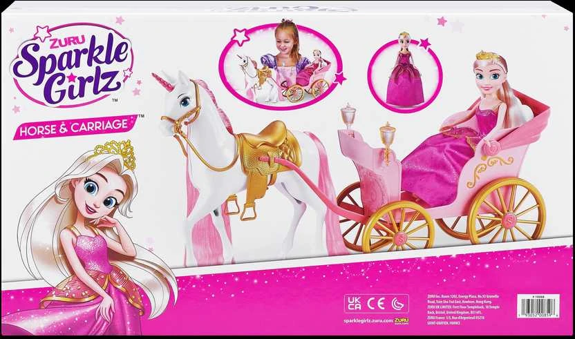 SPARKLE GIRLZ lėlės rinkinys karališkasis žirgas su karieta, 10068
