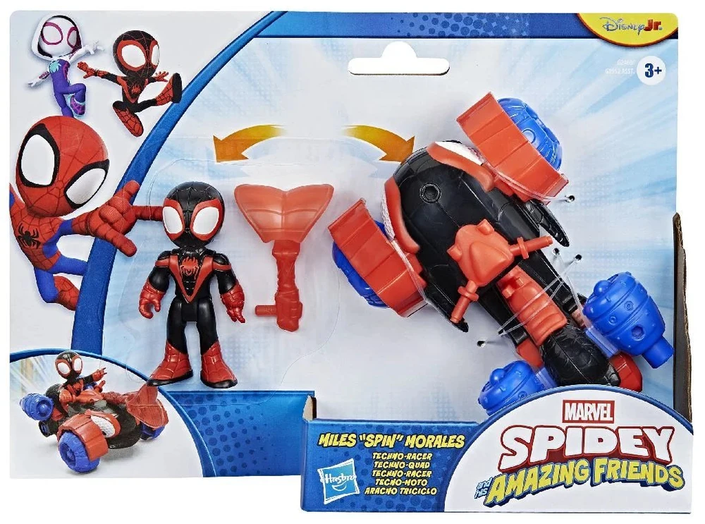 SPIDER-MAN SPIDEY AND HIS AMAZING FRIENDS Transporto priemonė, 7,6 cm