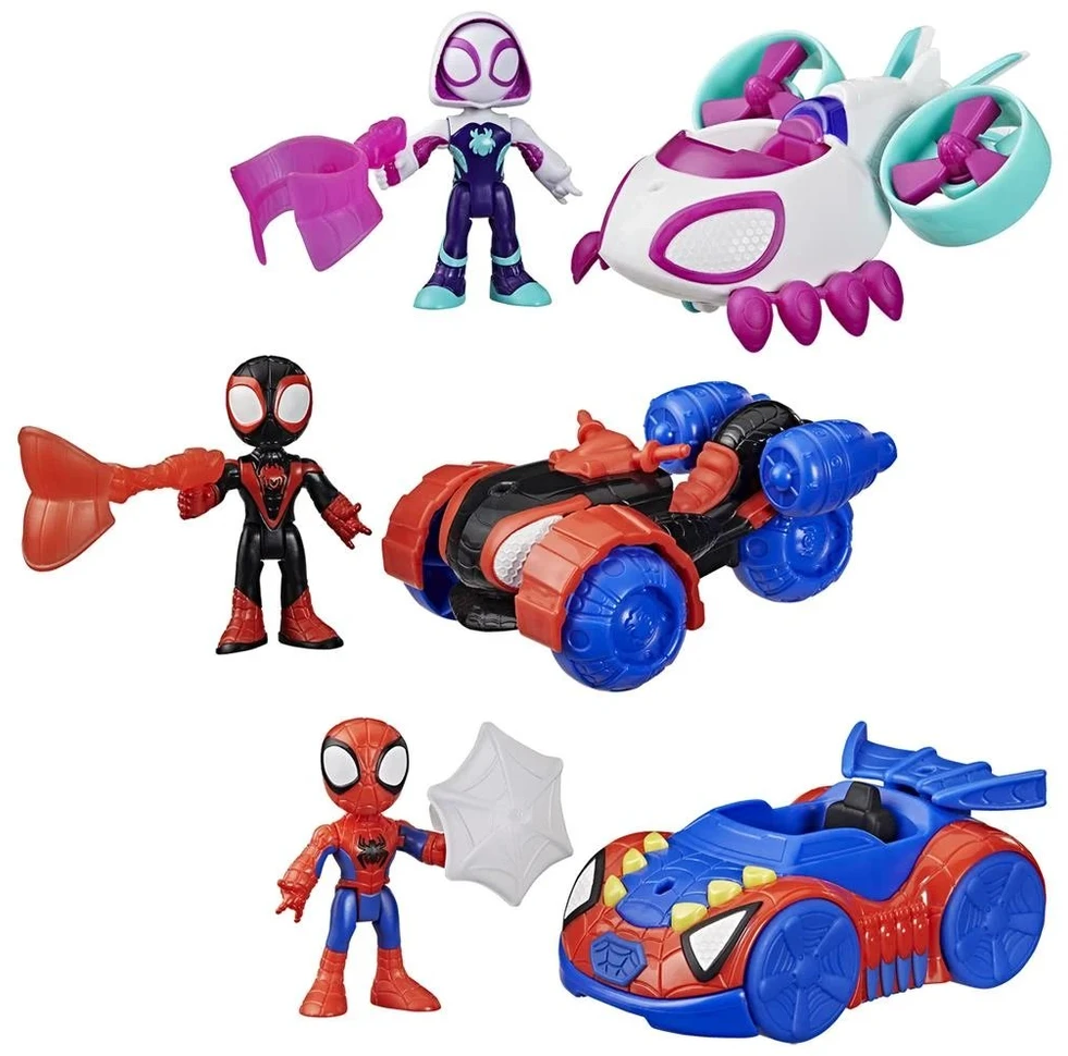 SPIDER-MAN SPIDEY AND HIS AMAZING FRIENDS Transporto priemonė, 7,6 cm