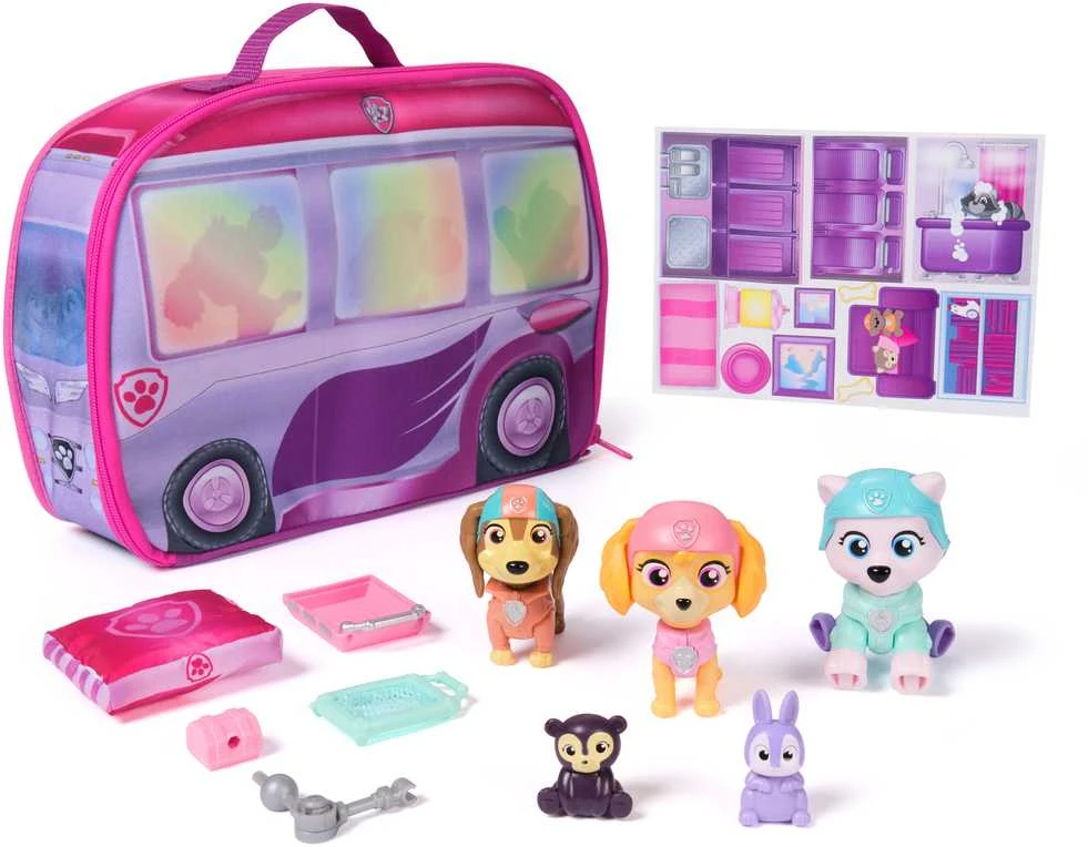 Figūrėlių rinkinys Spin Master PAW PATROL: Skyes World Rescue Camper (6074035)