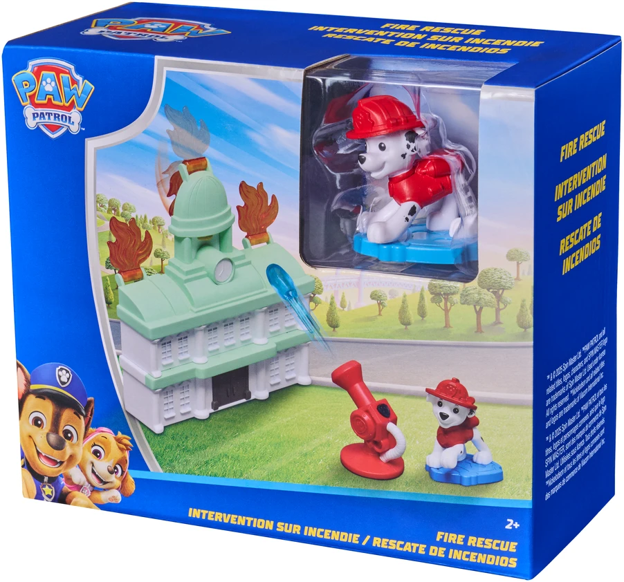 Spin Master PAW PATROL mini žaidimų rinkinys Chase Adventure Tower / Marshall Fire Rescue, asort., 6075209