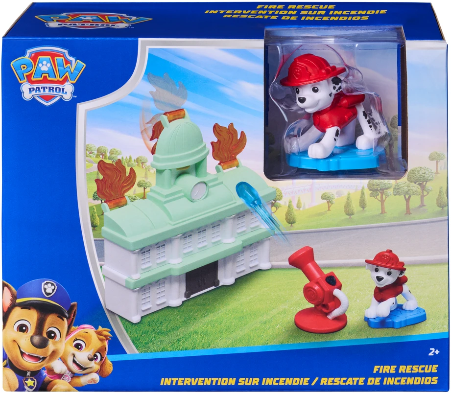 Spin Master PAW PATROL mini žaidimų rinkinys Chase Adventure Tower / Marshall Fire Rescue, asort., 6075209