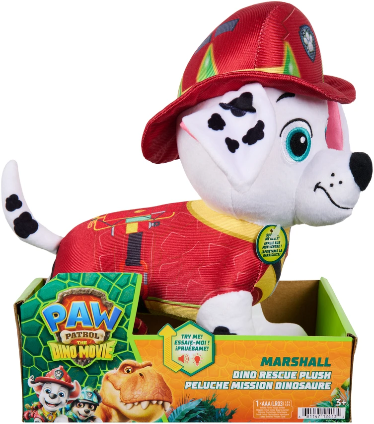 Spin Master PAW PATROL pliušinis žaislas Marshall Feature, 6076509