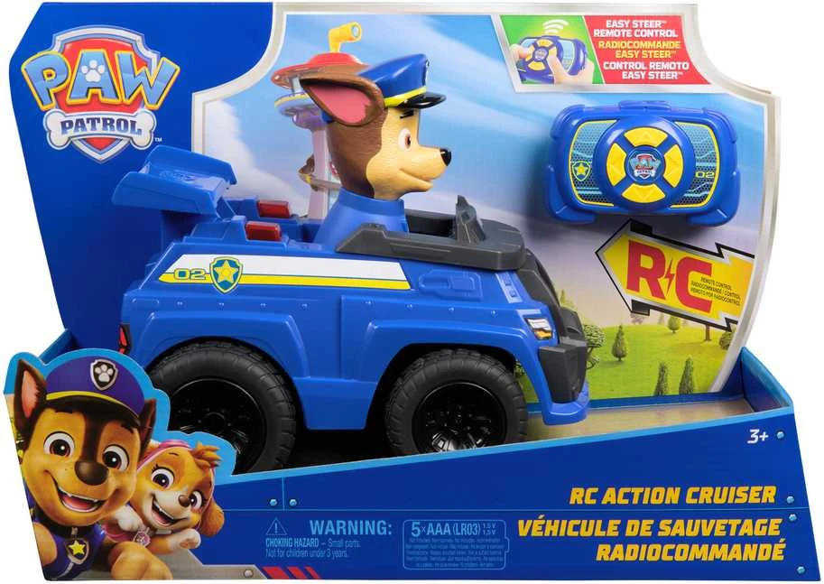 Radijo bangomis valdomas Šunyčių patrulių automobilis Spin Master PAW PATROL RC Chase, 6073298
