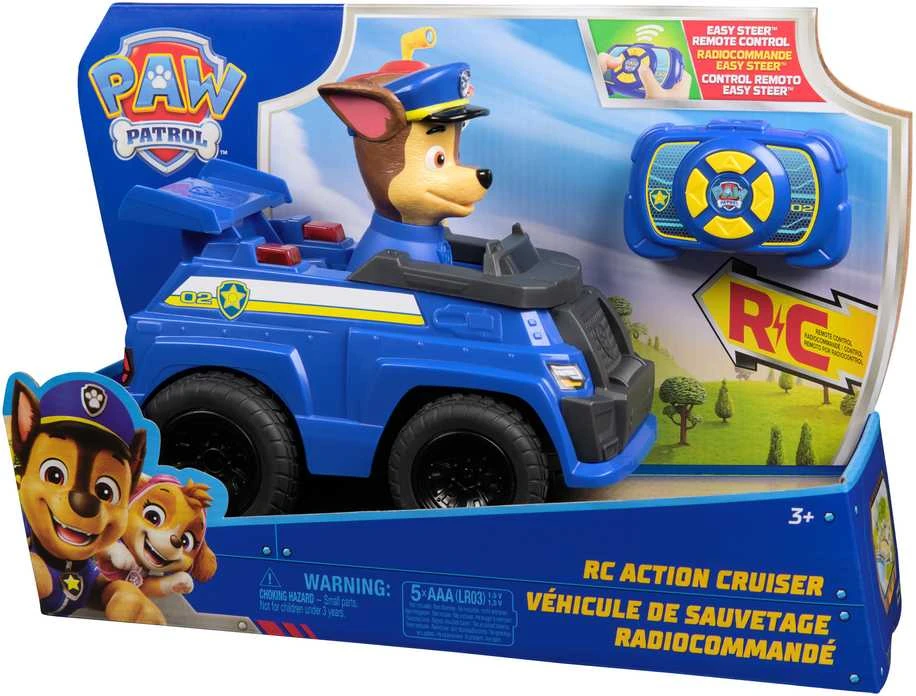 Radijo bangomis valdomas Šunyčių patrulių automobilis Spin Master PAW PATROL RC Chase, 6073298