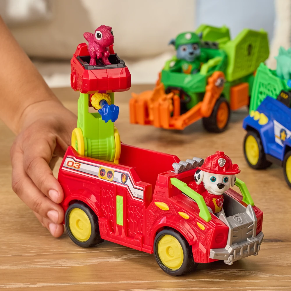 Spin Master PAW PATROL transporto priemonė Dino Theme Marshall, 6075757