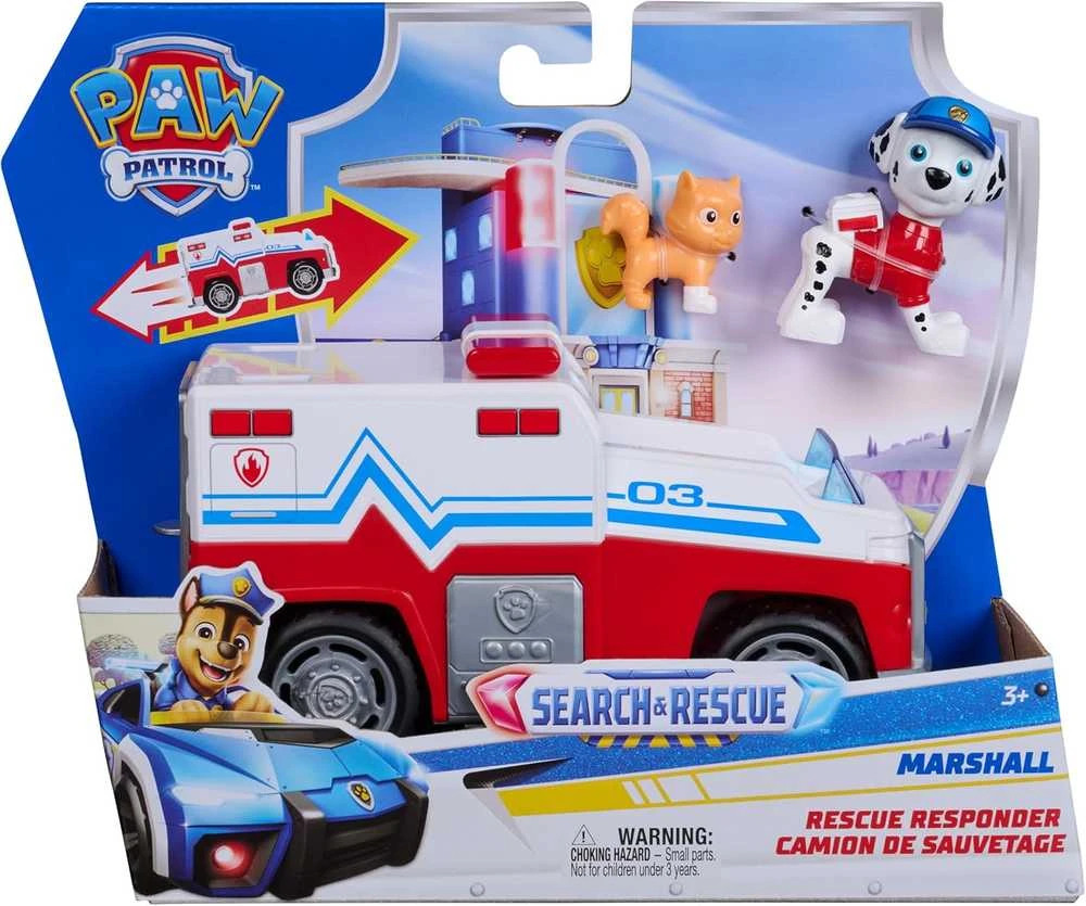 Spin Master PAW PATROL transporto priemonė Search & Rescue Marshall, 6074776