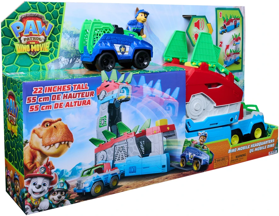 Spin Master PAW PATROL transporto priemonės žaidimų rinkinys Dino Mobile Headquarters, 6076044