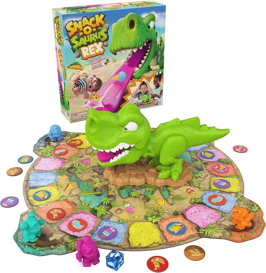Spin Master SPINMASTER GAMES žaidimas Snack O Saurus Rex, 6070778