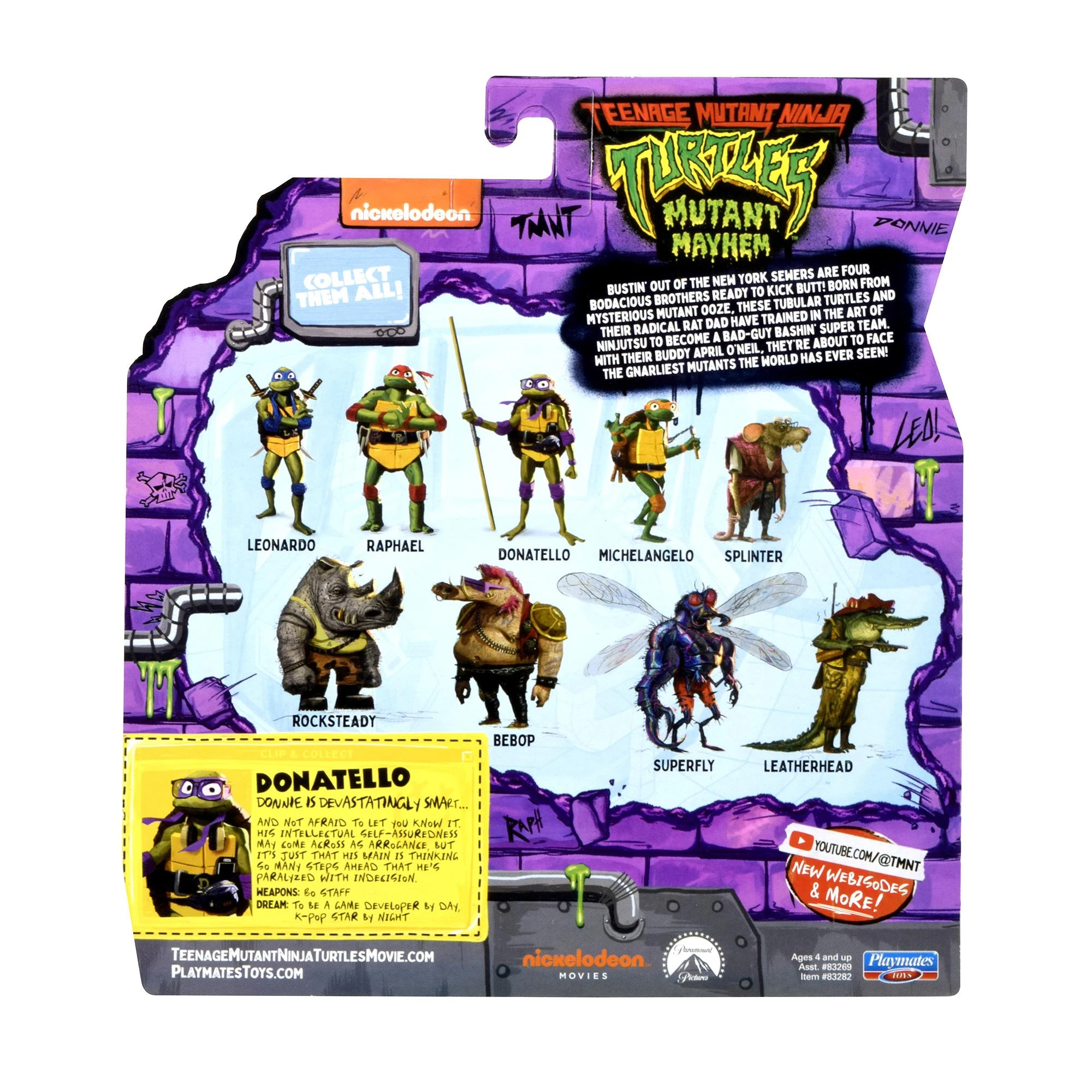 Mutant TMNT figūrėlė Donatello, 83282