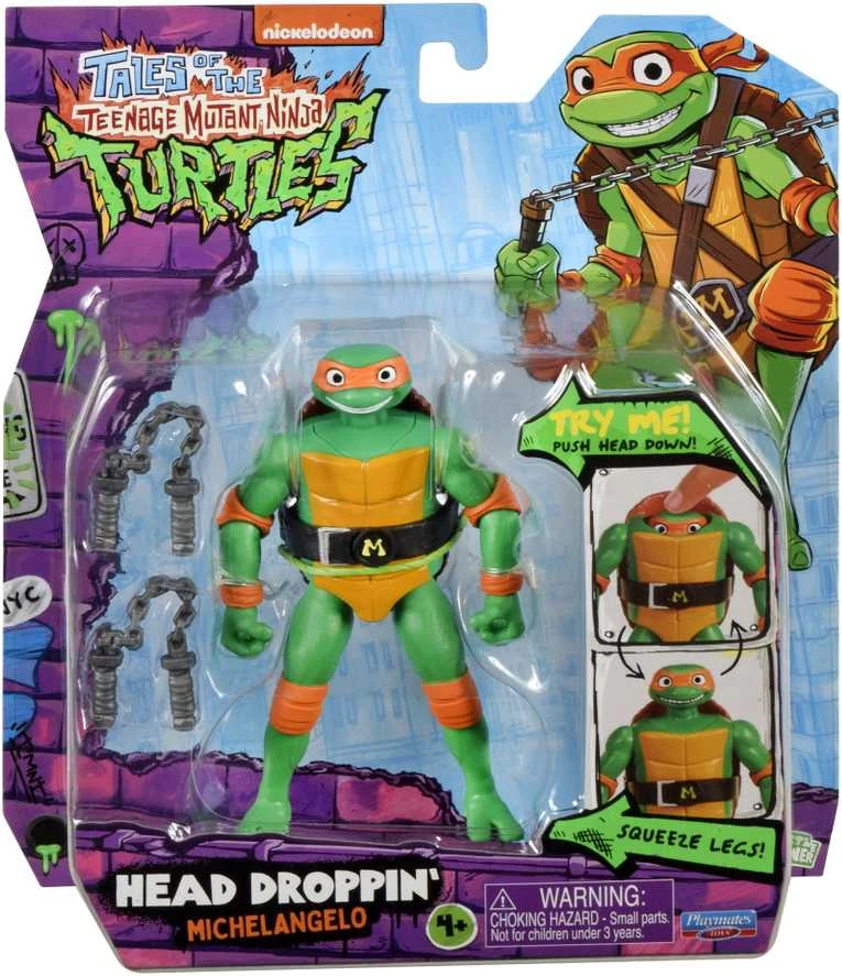 TMNT figūrėlė Head Dropping Michelangelo, 83306
