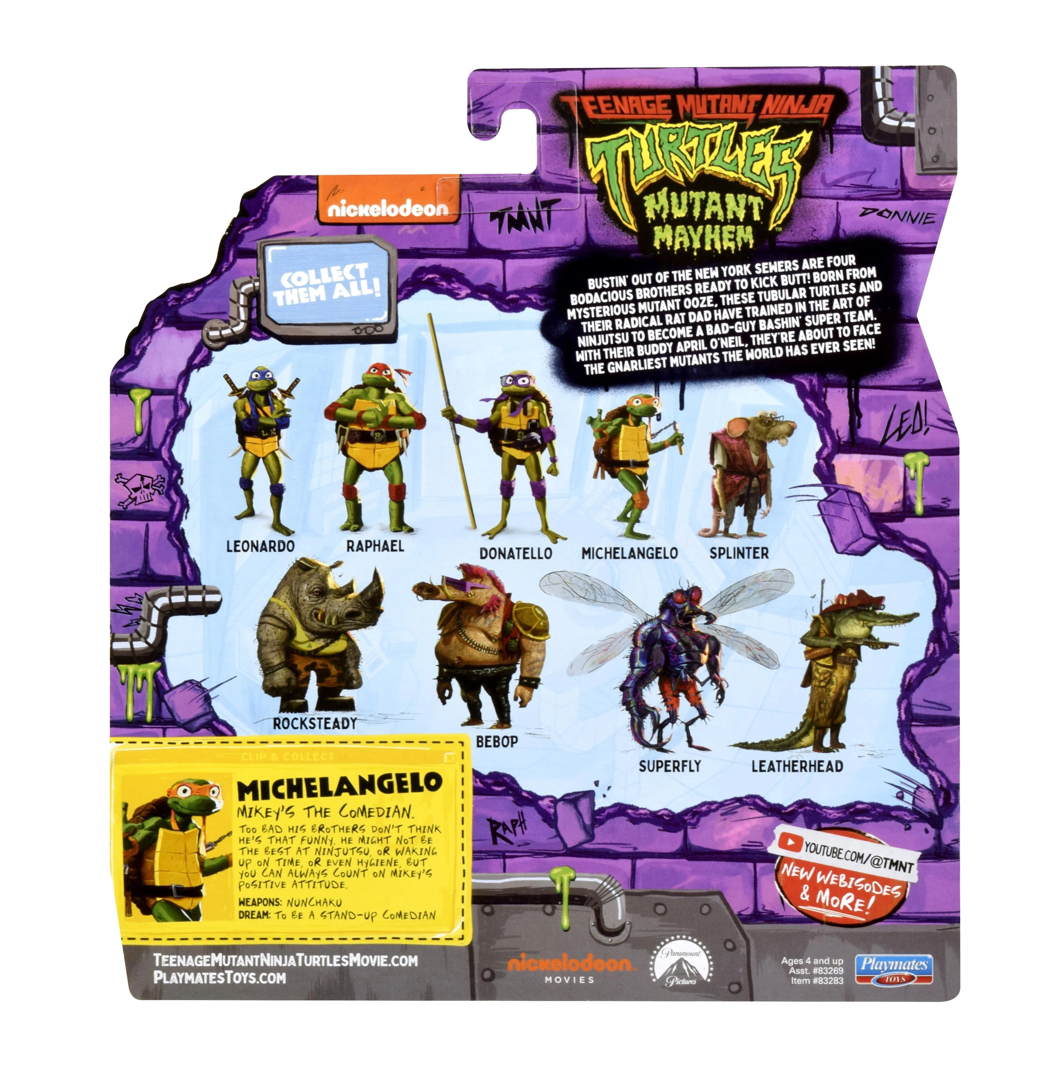 TMNT figūrėlė Michelangelo, 83283