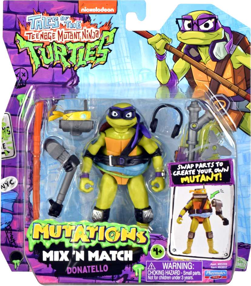 Mutant TMNT figūrėlė MIX 'N MATCH DONATELLO, 83802