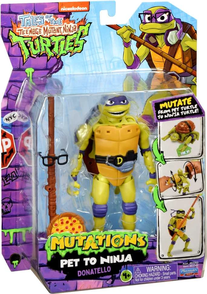 TMNT figūrėlė MUTATIONS PET TO NINJA DONATELLO, 83362