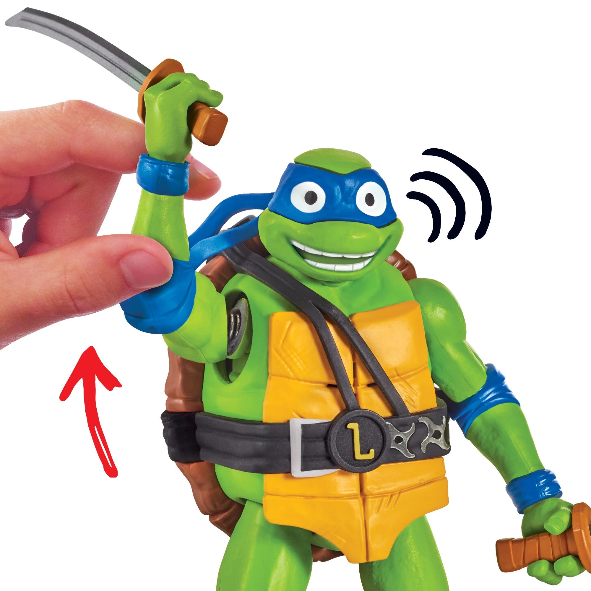 Playmates TMNT figūrėlė Ninja Shouts Leonardo, 83351