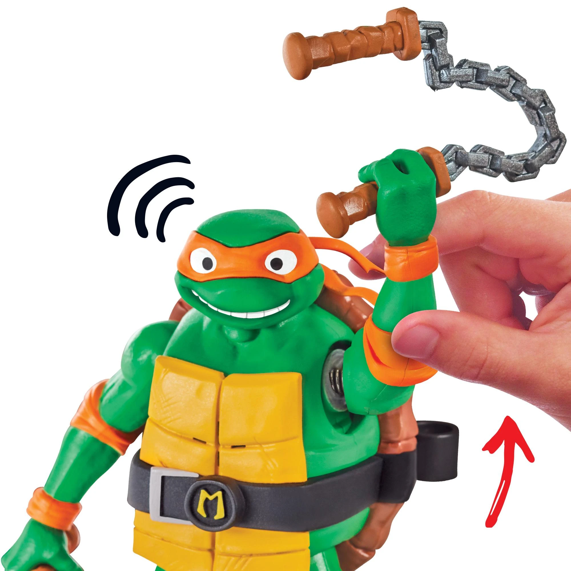 TMNT figūrėlė Ninja Shouts Michelangelo, 83353