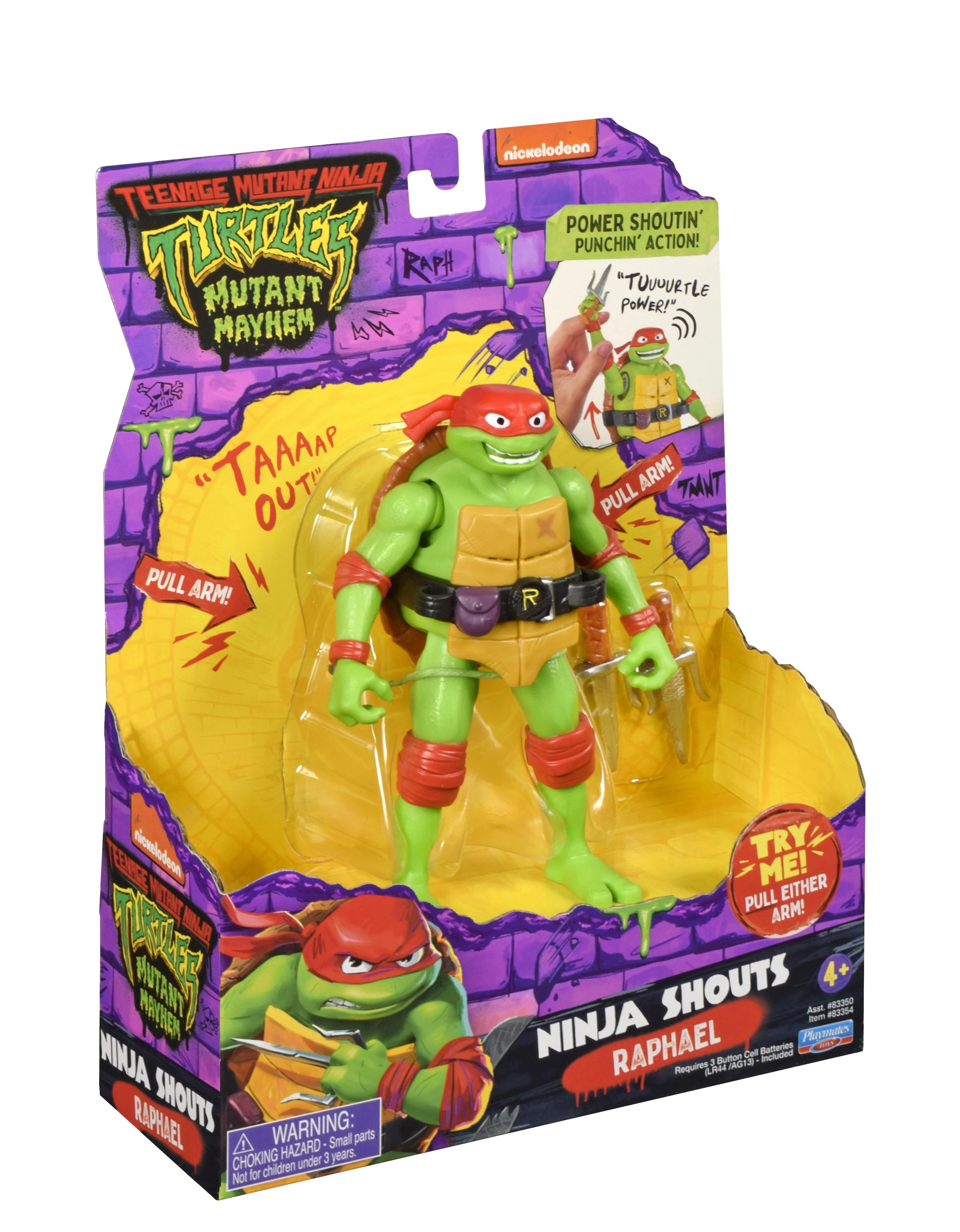 TMNT figūrėlė Ninja Shouts Raphael, 83354