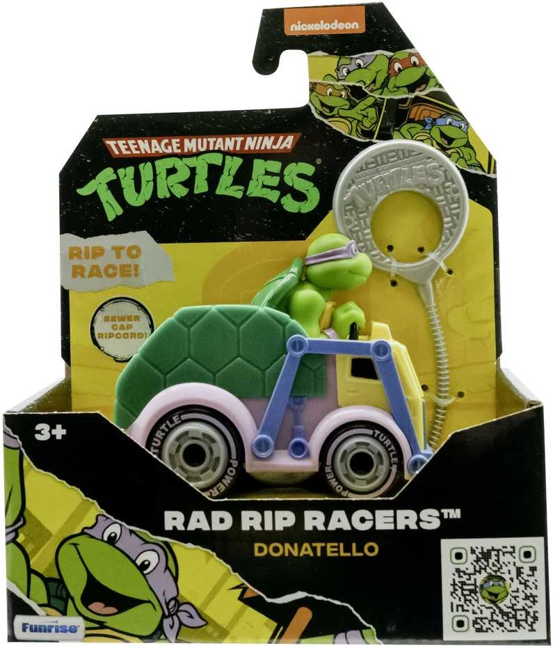 TMNT mašinėlė su figūrėle Rad Rip Racers, asort., 71046