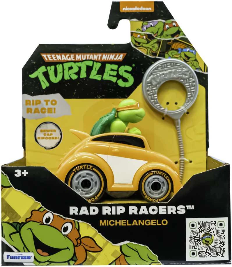 TMNT mašinėlė su figūrėle Rad Rip Racers, asort., 71046
