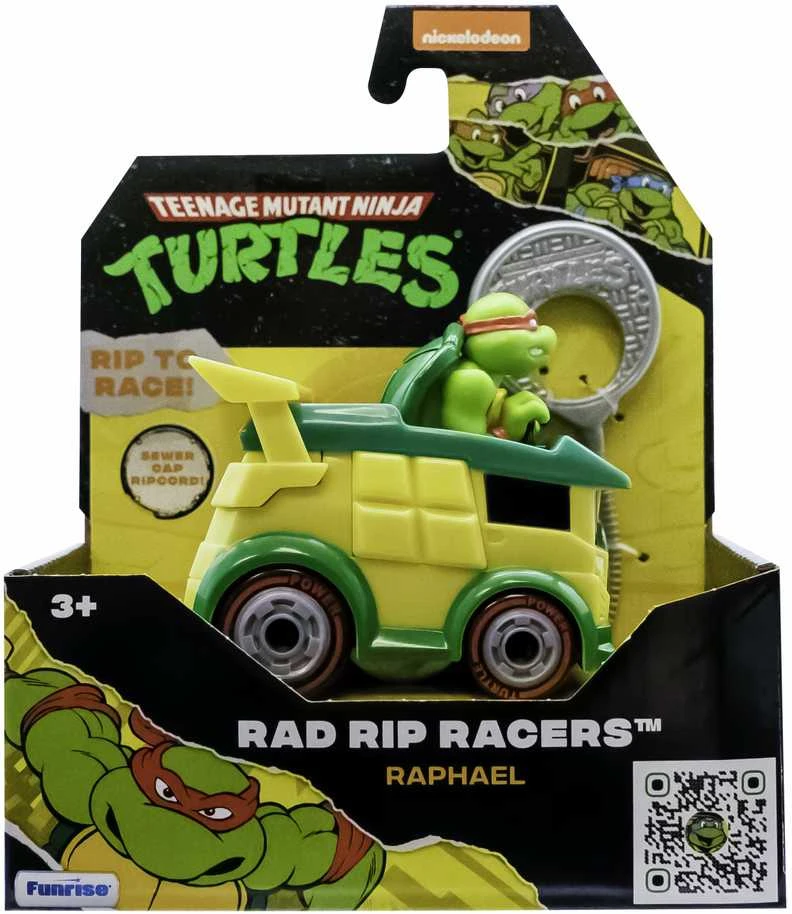 TMNT mašinėlė su figūrėle Rad Rip Racers, asort., 71046